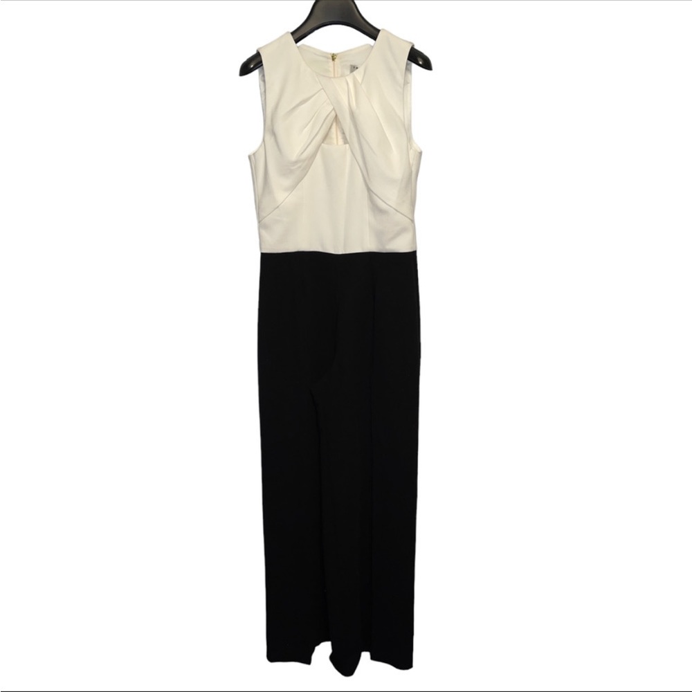 NWT Trina Turk black and white jumpsuit size 2